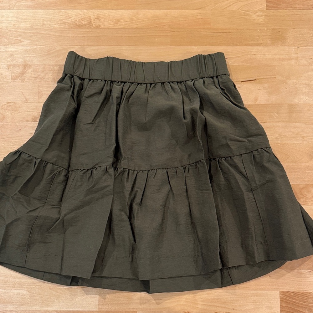 Banana Republic Dark Olive Midi Skirt